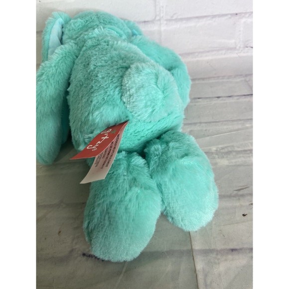 Gitzy Bunny Rabbit Plush Stuffed Animal Toy Mint Green NEW - Picture 6 of 8